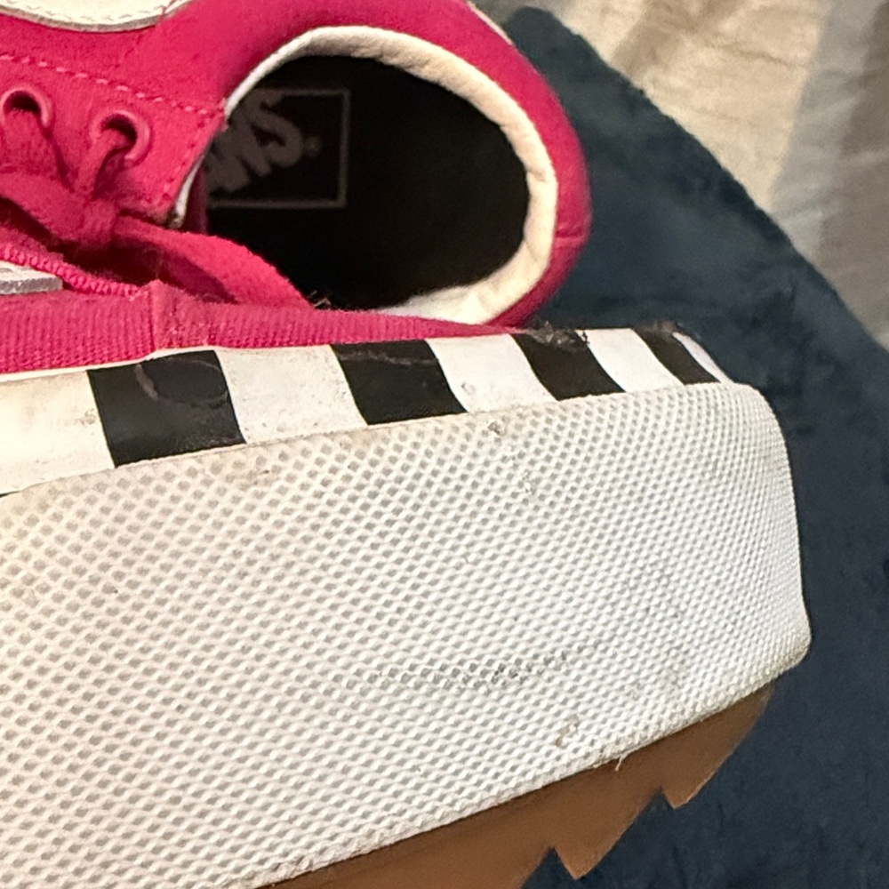 Vans Women's Bold Pink Platform Sneakers - Picture 6 of 8